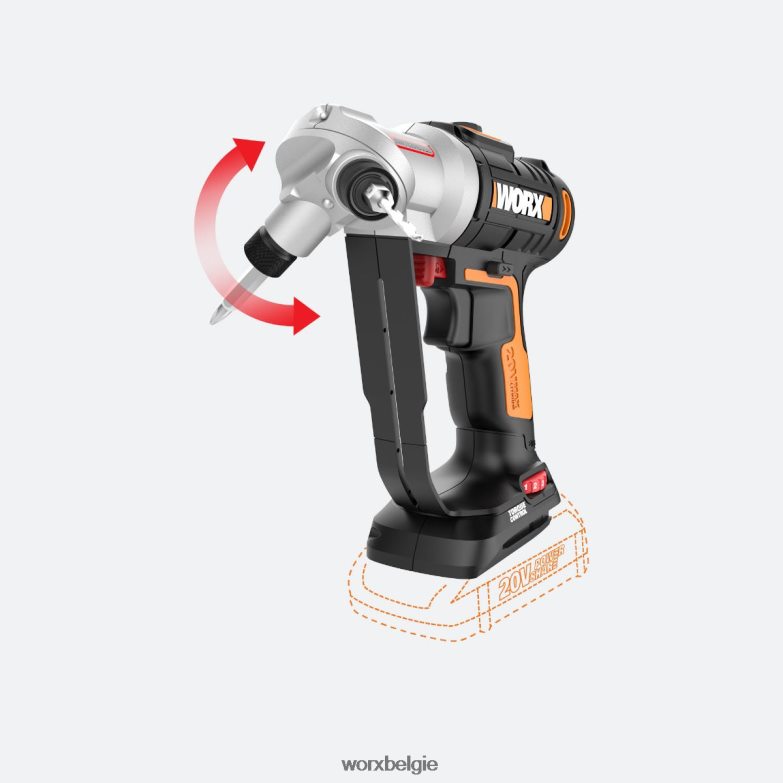 WORX elektrisch gereedschap 20V Power Share Switchdriver accuboormachine en schroevendraaier - alleen gereedschap HT8D6N125