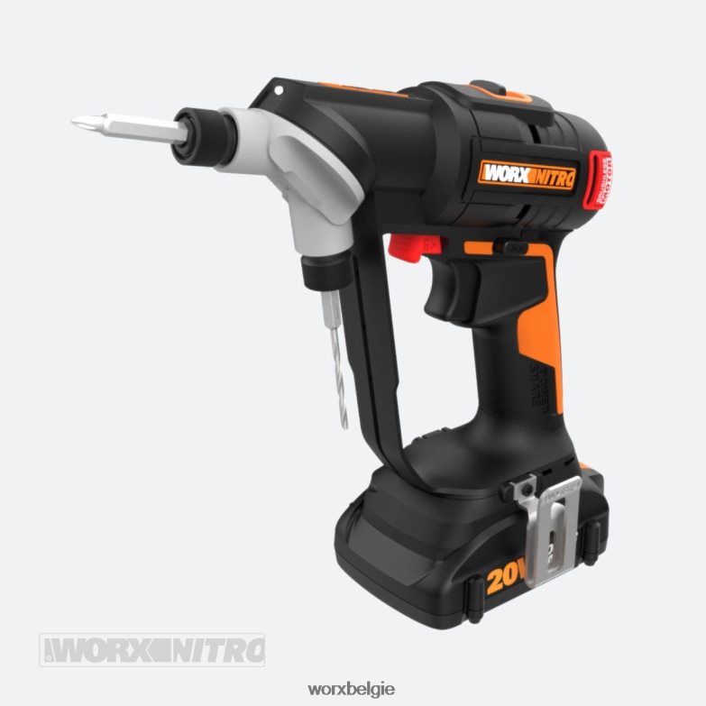 WORX elektrisch gereedschap nitro 20v borstelloze switchdriver 2.0 2-in-1 accuboormachine en -schroevendraaier (alleen gereedschap) HT8D6N110