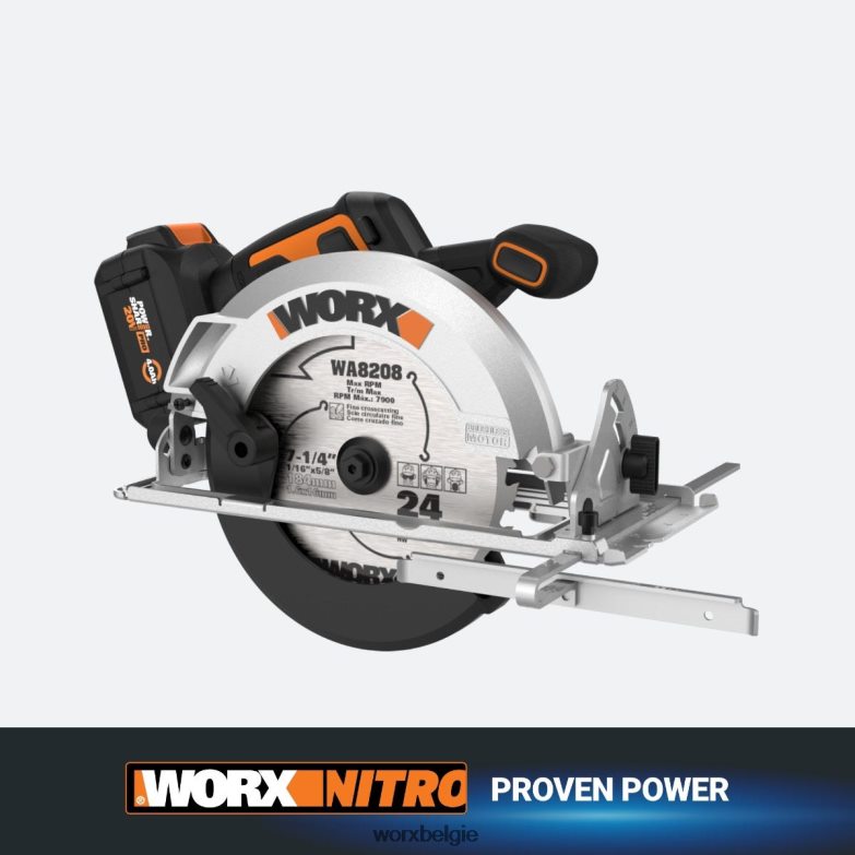 WORX elektrisch gereedschap nitro 20v powershare 7,25 '' draadloze cirkelzaag met borstelloze motor HT8D6N133