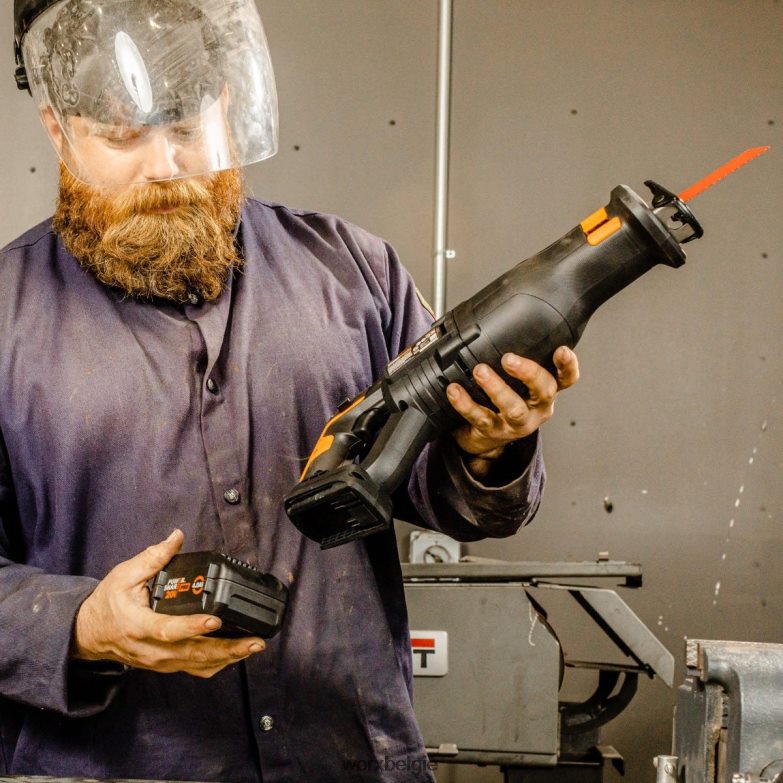 WORX elektrisch gereedschap nitro 20v powershare accu-reciprozaag met borstelloze motor - alleen gereedschap HT8D6N132
