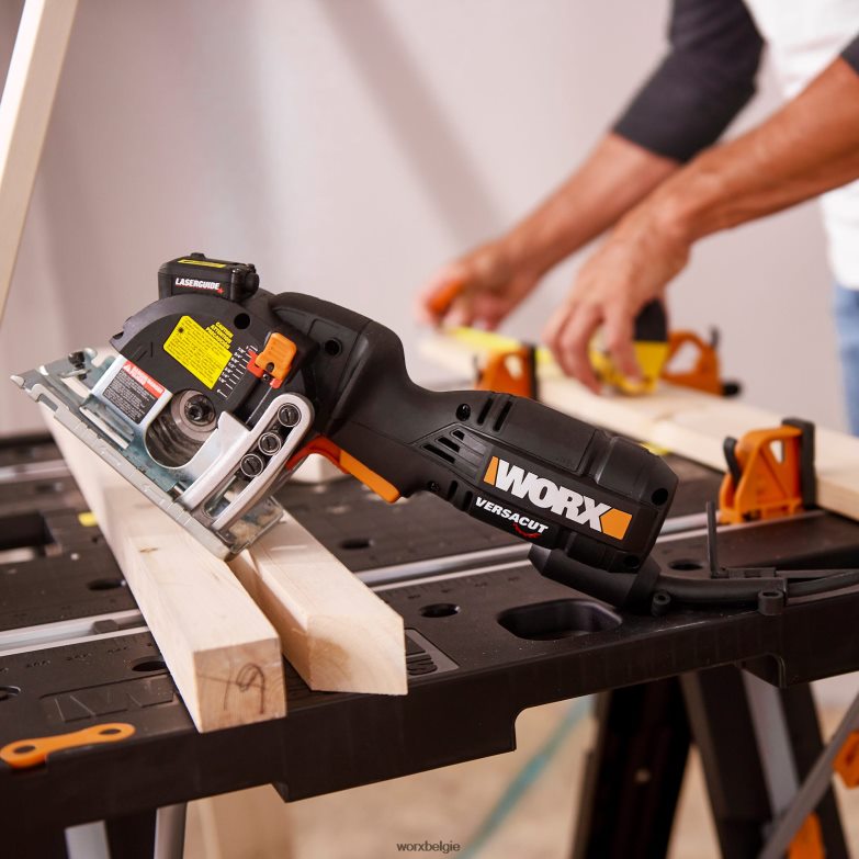 WORX elektrisch gereedschap versacut 3-3/8'' compacte cirkelzaag met lasergeleidingstechnologie HT8D6N137