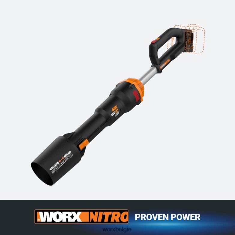 WORX tuingereedschap nitro 40v power share pro leafjet draadloze bladblazer met borstelloze motor HT8D6N25