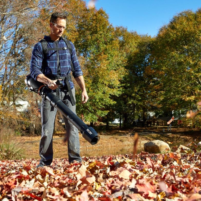 WORX tuingereedschap nitro 80v borstelloze draadloze rugzakbladblazer HT8D6N24