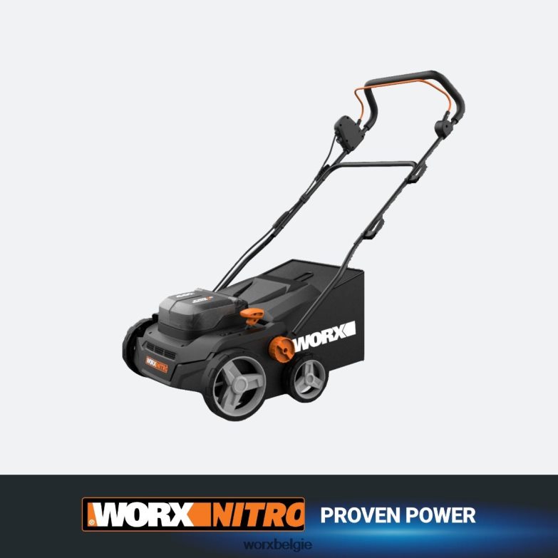 WORX tuingereedschap nitro 40v borstelloze 14'' draadloze verticuteermachine HT8D6N105