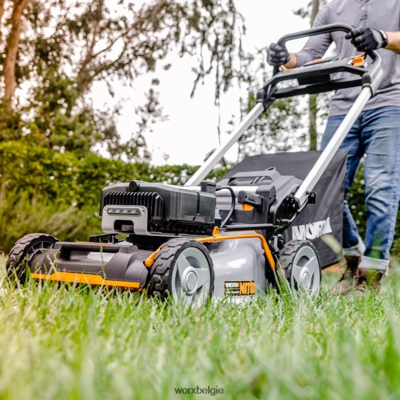 WORX tuingereedschap nitro 80v 21'' draadloze zelfrijdende grasmaaier met borstelloze motor en achterwielaandrijving HT8D6N59