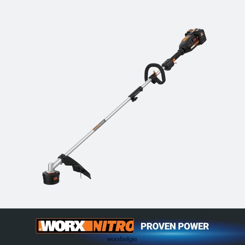 WORX tuingereedschap nitro 40v powershare driveshare 15''-snaartrimmer met draadloos opzetstuk HT8D6N7
