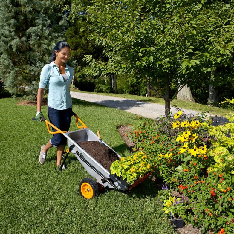 WORX tuingereedschap aerocart 8-in-1 yard kar / kruiwagen / dolly HT8D6N41